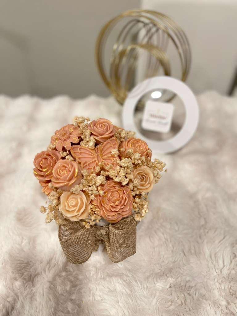 Terra Gold Butterfly – Earthy Wax Arrangement